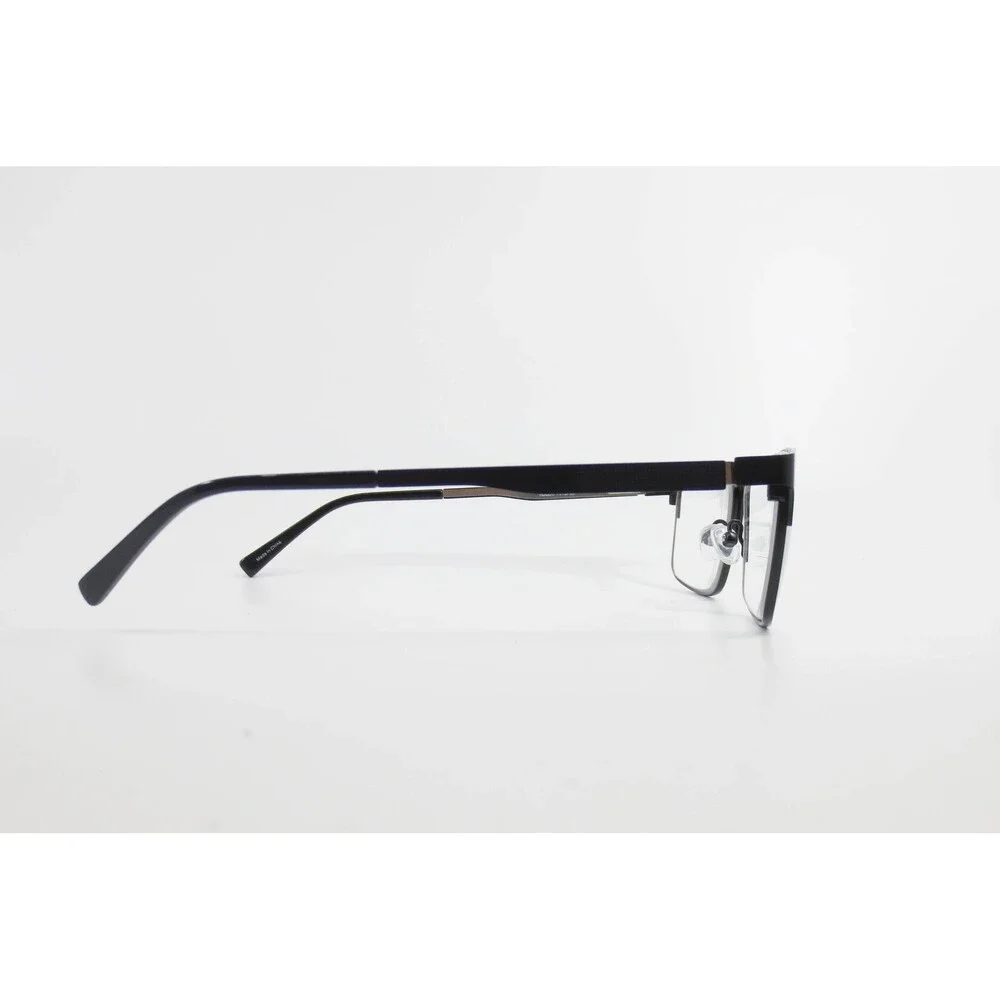 Ryan Mitchell RM 7002 Black Rectangular Eyeglasses Frames 55-16-140 Mens Womens
